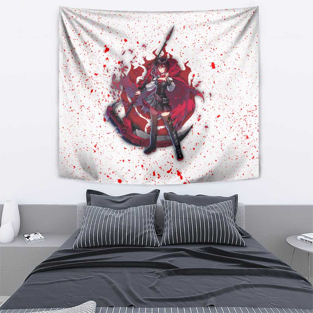 Ruby Rose Rwby Tapestry Anime Style