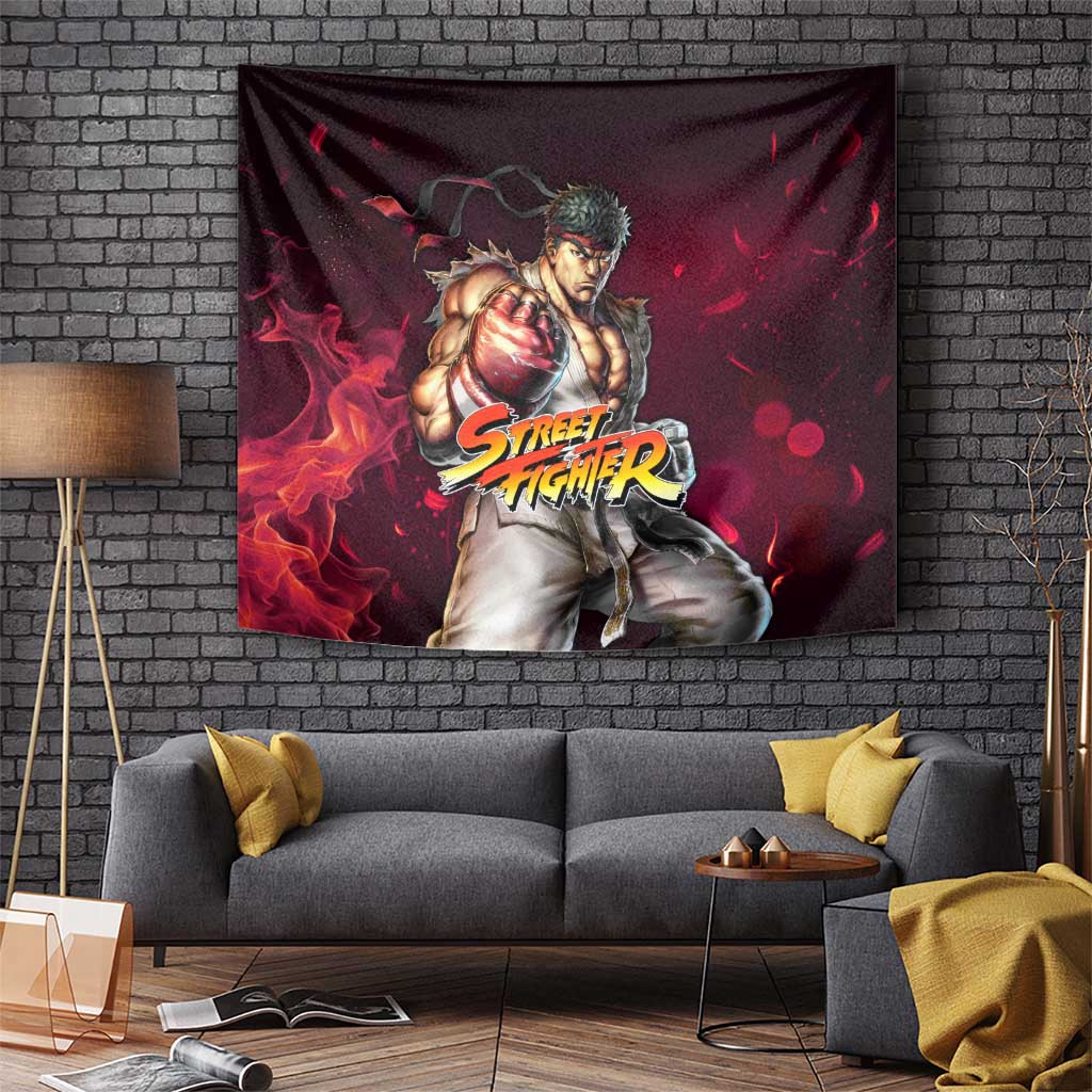 Ryu - Street Fighter Tapestry Anime Style