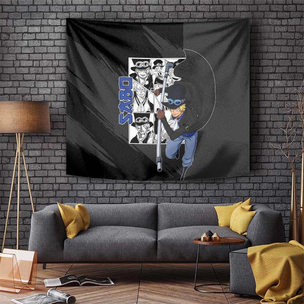 Sabo - One Piece Tapestry Anime Mix Manga Style