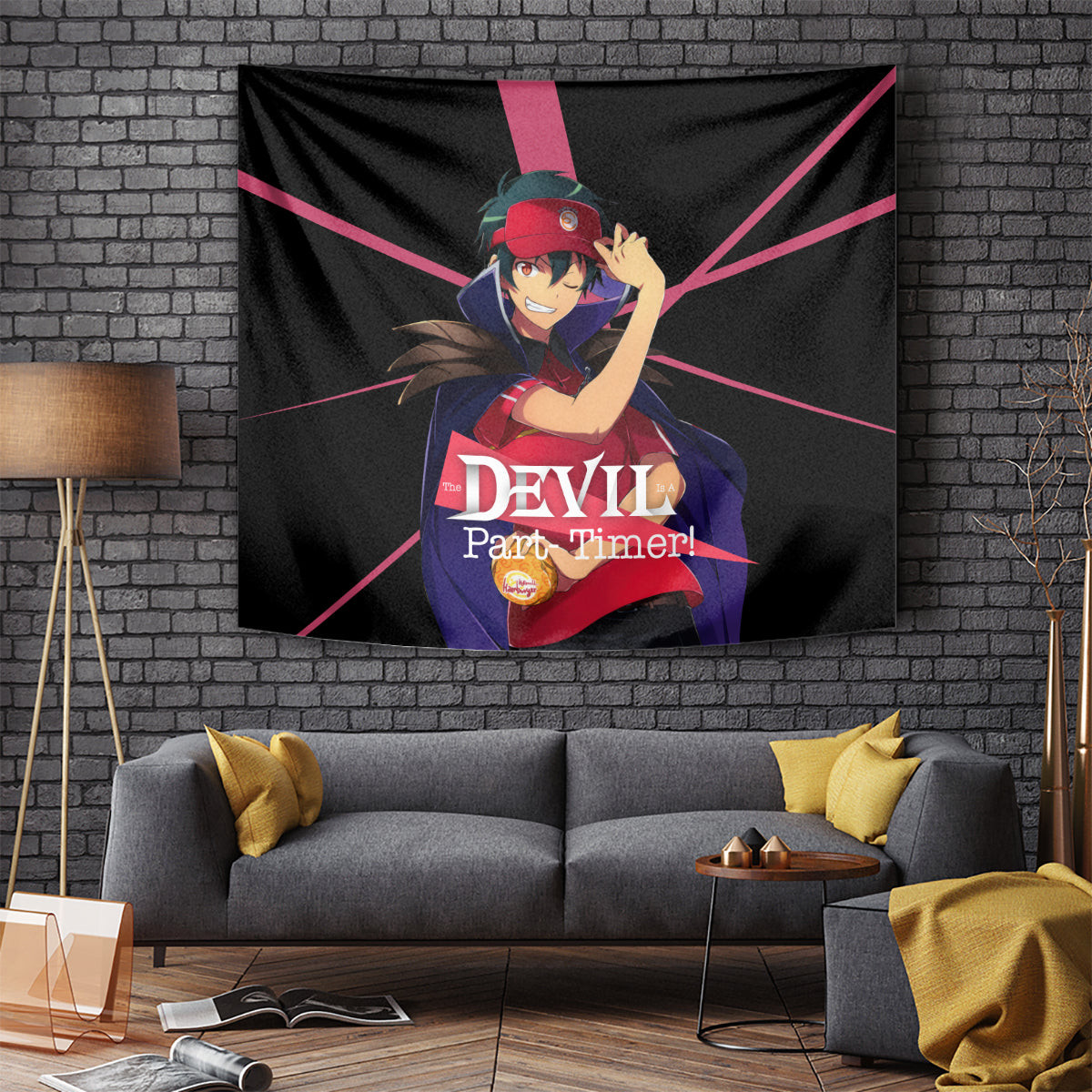 Sadao Maou The Devil Part Timer Tapestry Anime Style