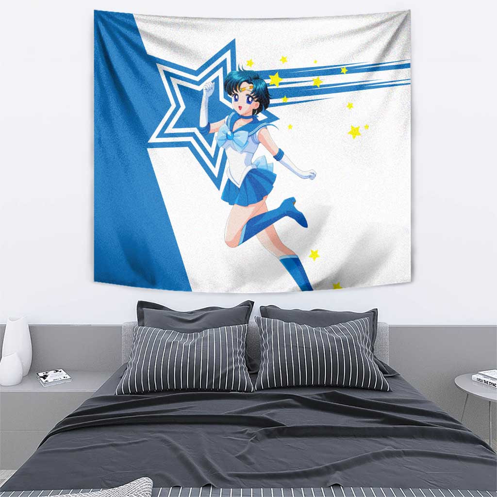 Sailor Mercury Sailor Moon Tapestry Anime Style