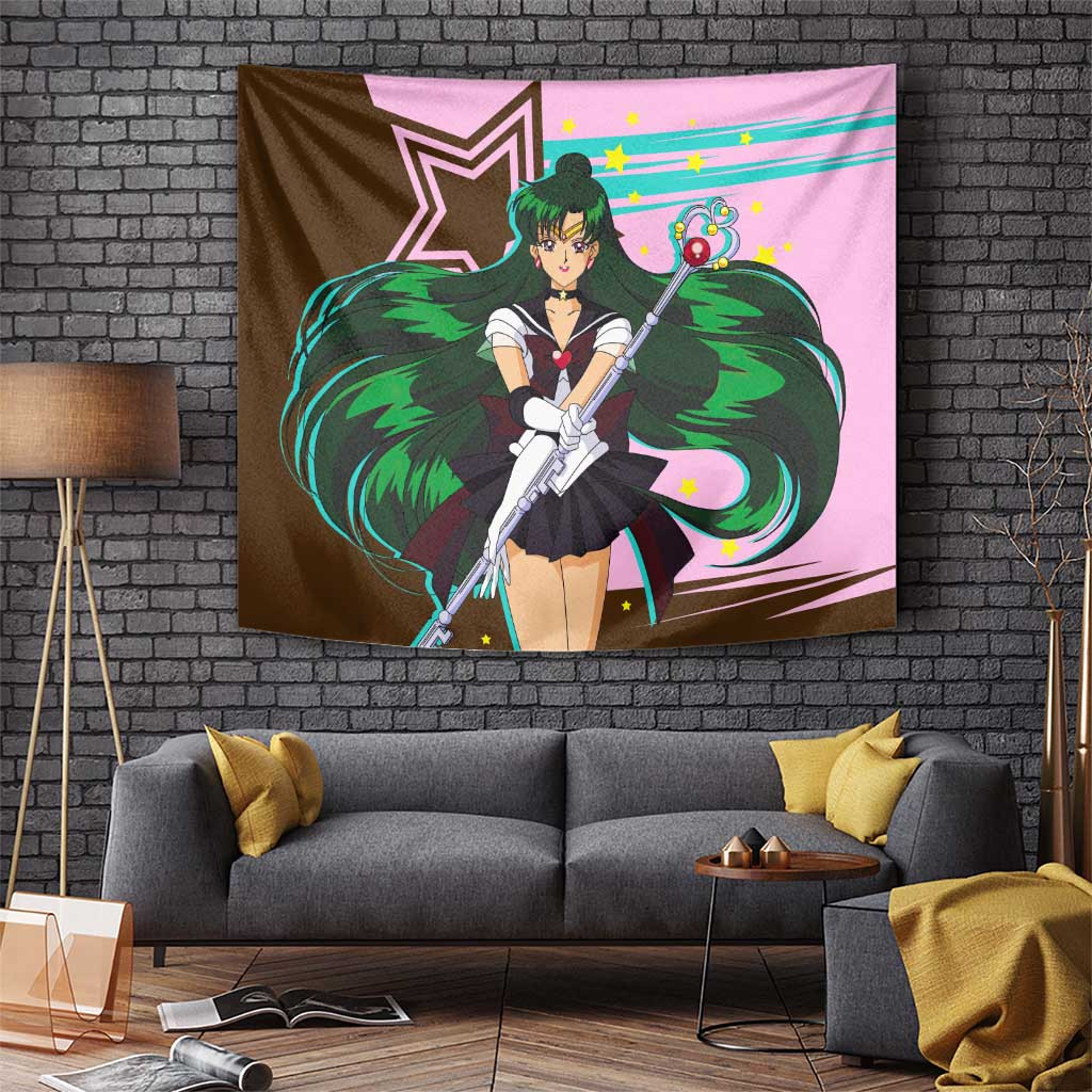 Sailor Pluto Setsuna Meioh - Sailpor Moon Tapestry Anime Style