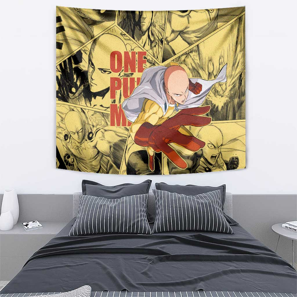 Saitama - One Punch Man Tapestry Anime Style
