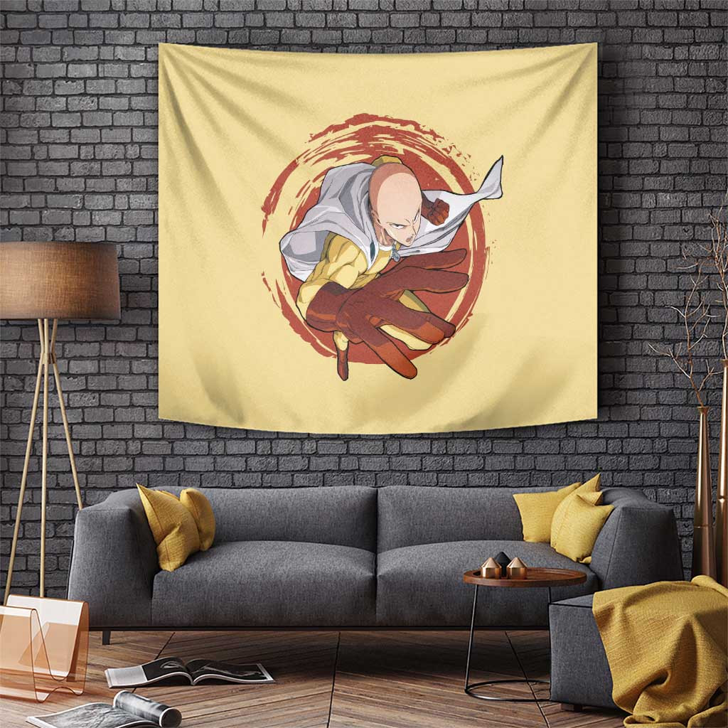 Saitama - One Punch Man Tapestry Anime Text Pattern Style