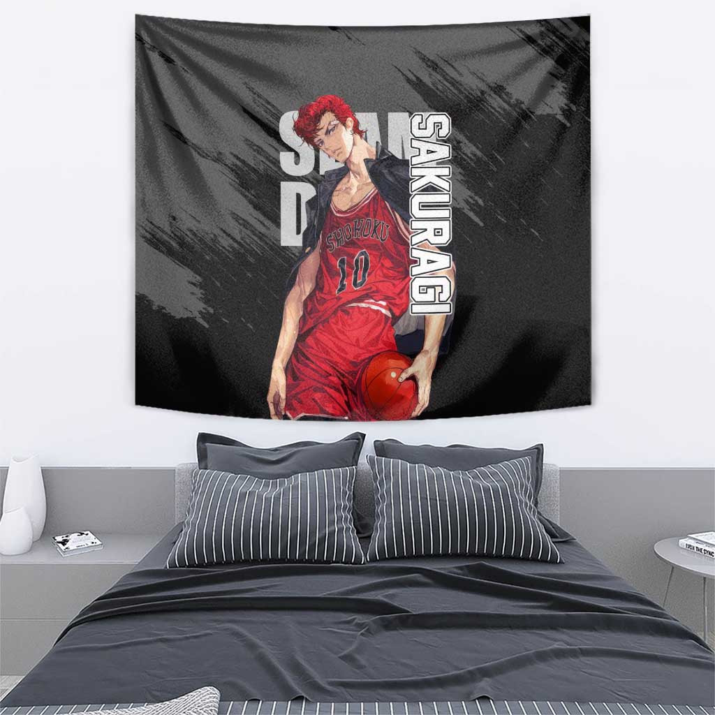 Sakuragi - Slam Dunk Tapestry Anime Style