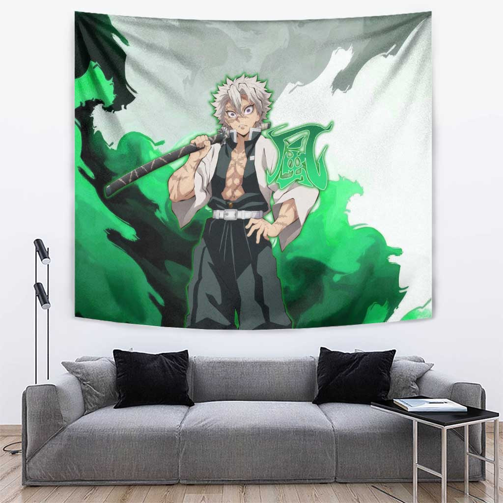 Sanemi Shinazugawa - Demon Slayer Tapestry Anime Style