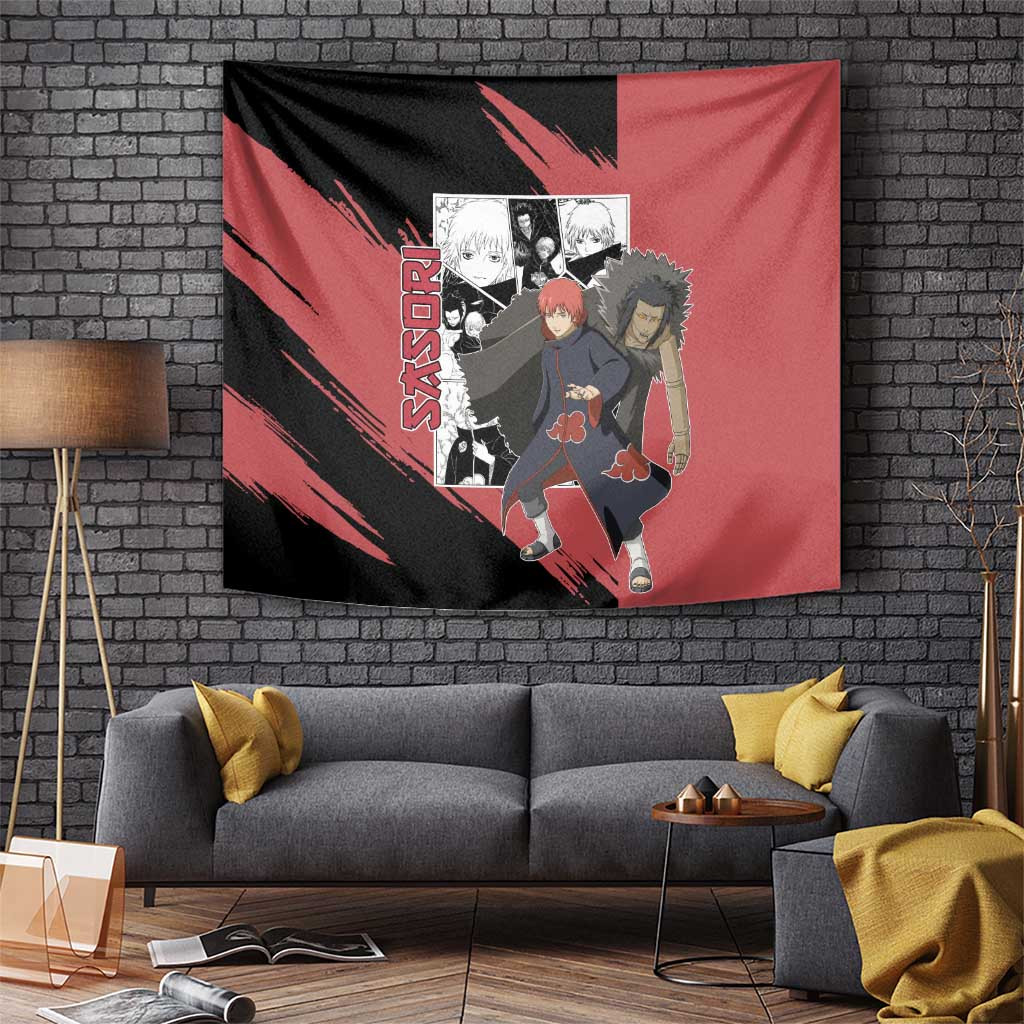Sasori - Naruto Tapestry Anime Mix Manga Style