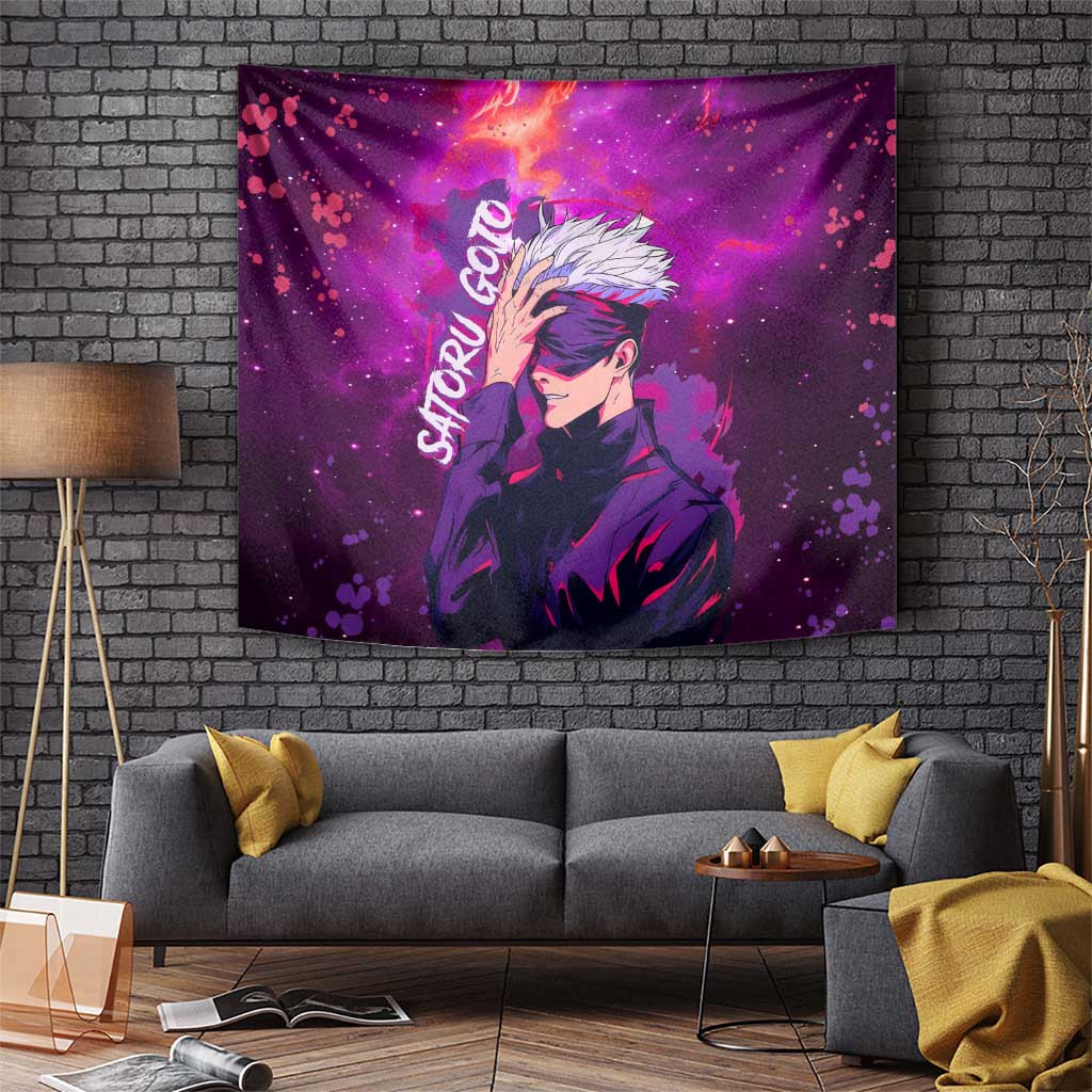 Satoru Gojo - Jujutsu Kaisen Tapestry Anime Galaxy Style