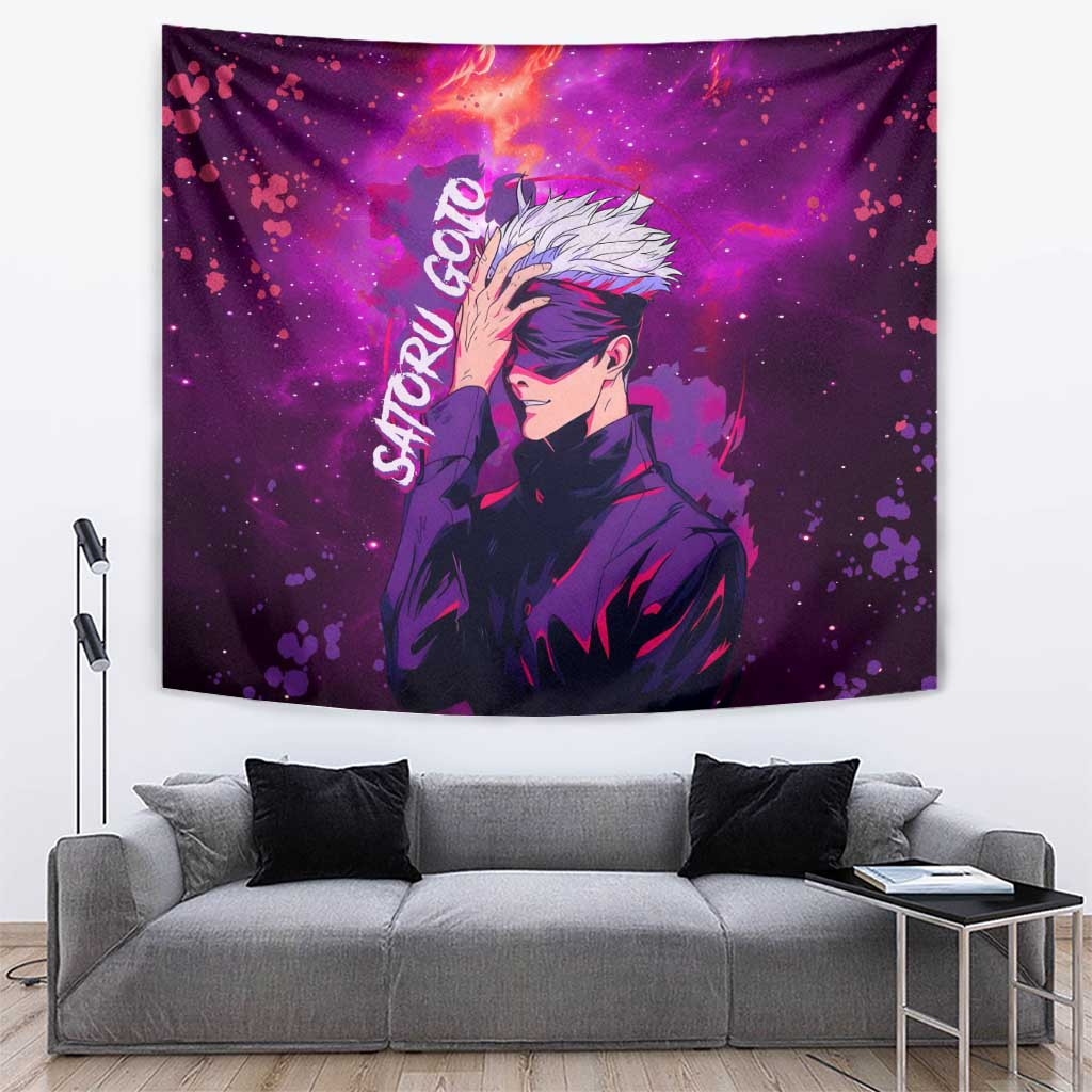Satoru Gojo - Jujutsu Kaisen Tapestry Anime Galaxy Style
