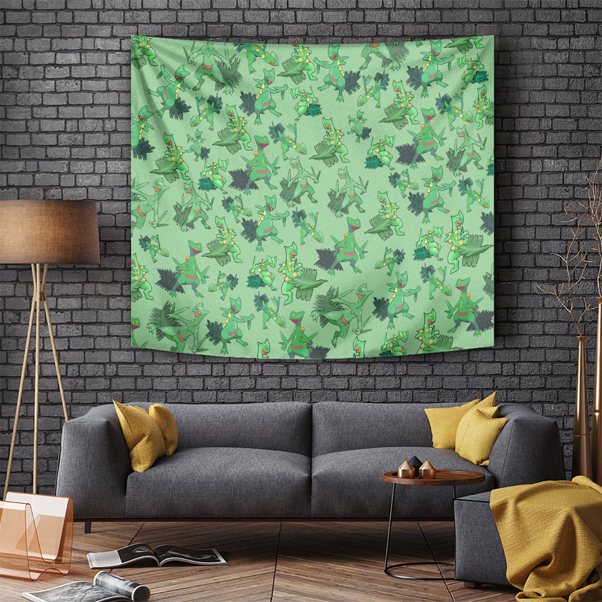 Sceptile Pattern Style Tapestry