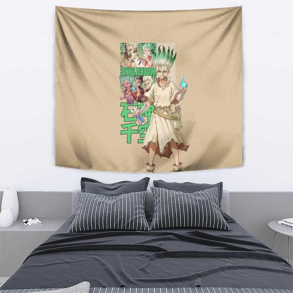 Senku Ishigami Dr Stone Tapestry Anime Style