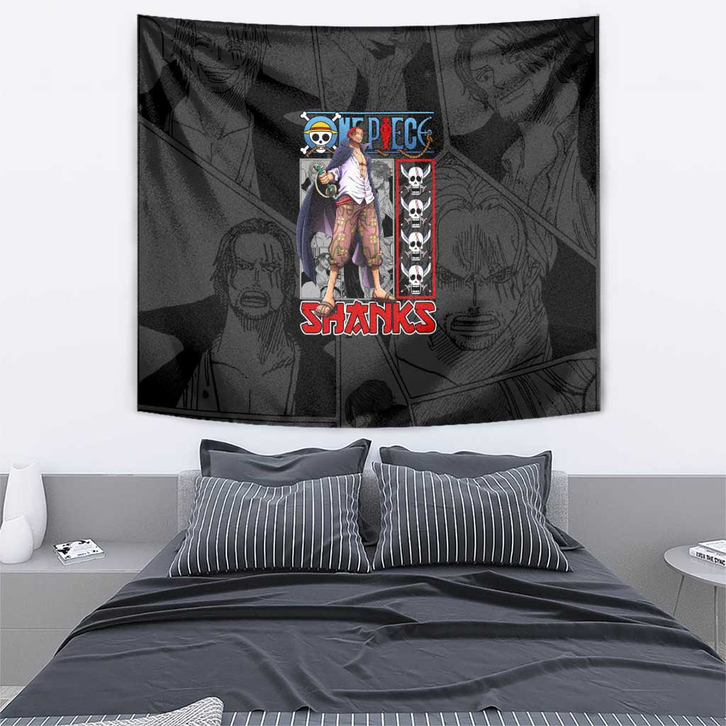 Shanks One Piece Tapestry Anime Style