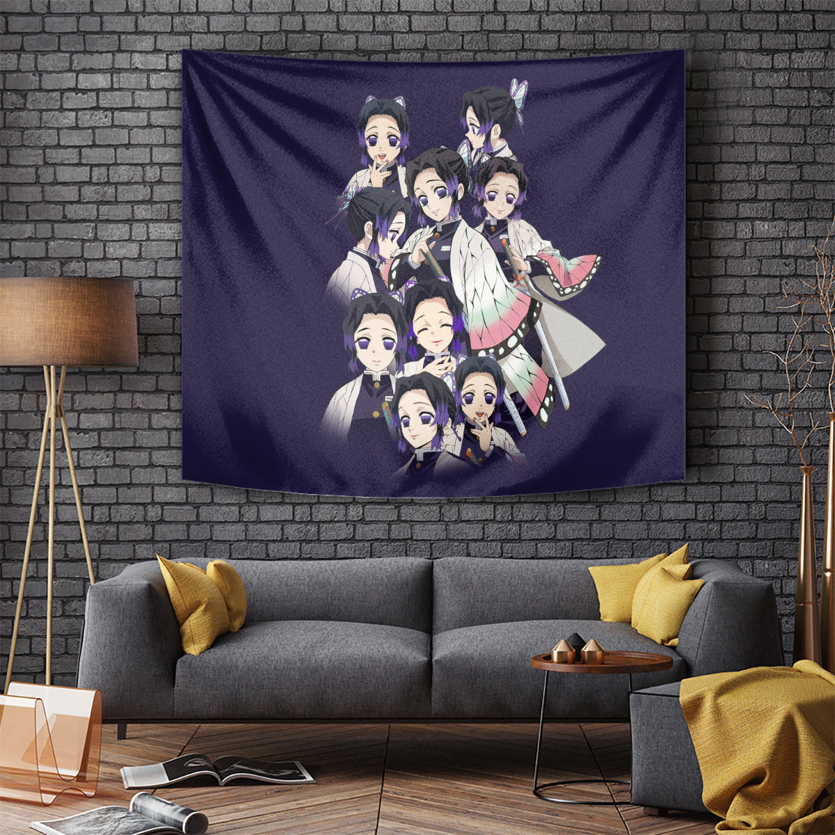 Shinobu Kocho Demon Slayer Tapestry Anime Style