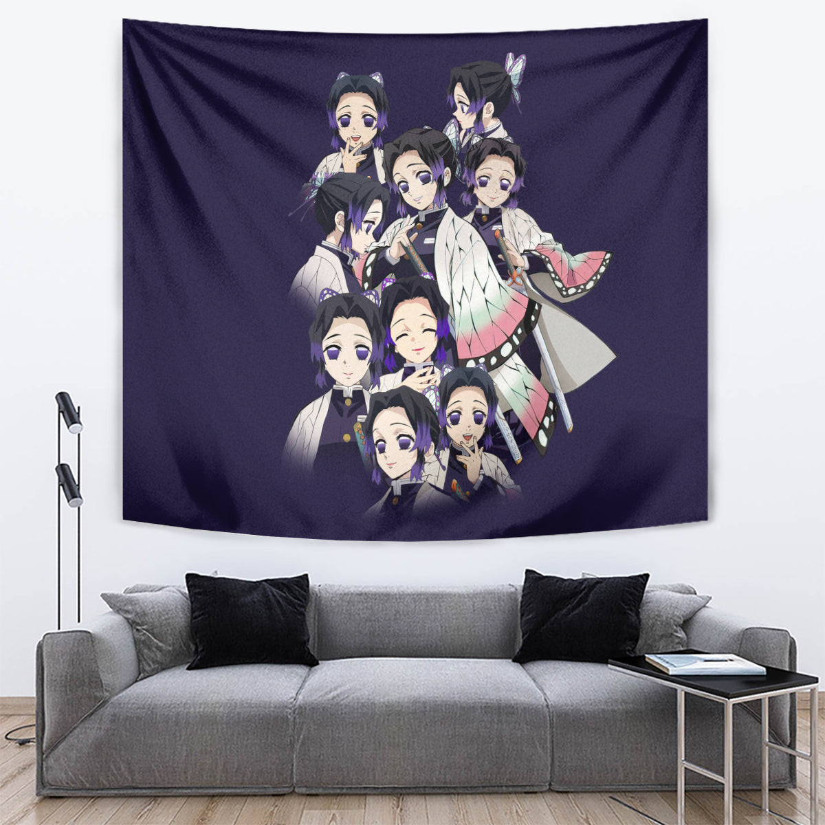 Shinobu Kocho Demon Slayer Tapestry Anime Style