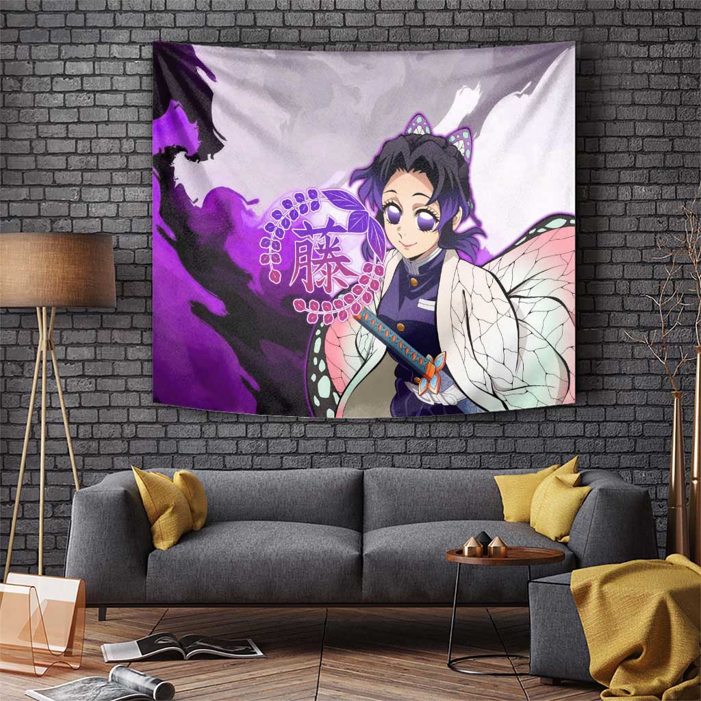 Shinobu Kocho - Demon Slayer Tapestry Anime Style
