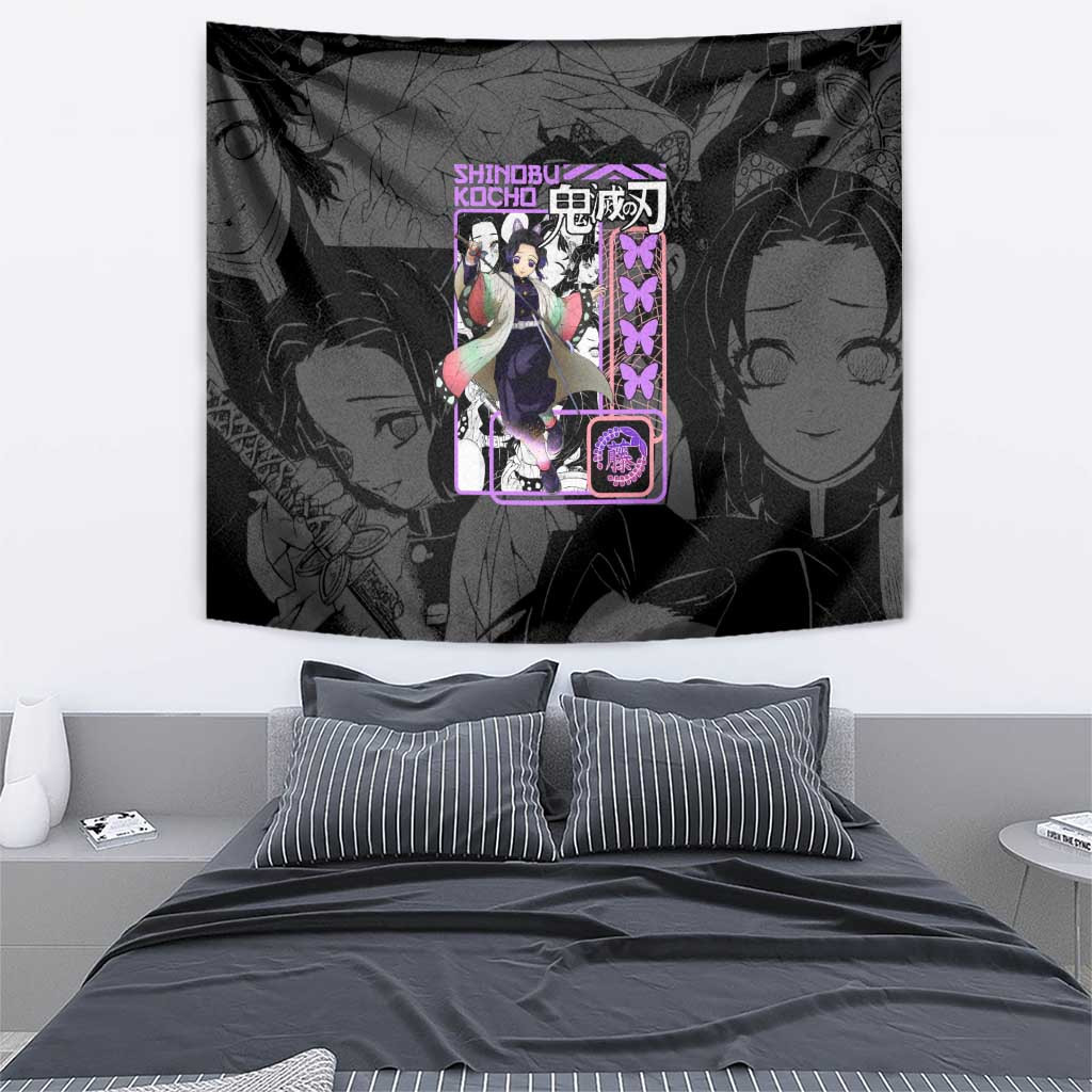 Shinobu Kocho V2 Demon Slayer Tapestry Anime Style
