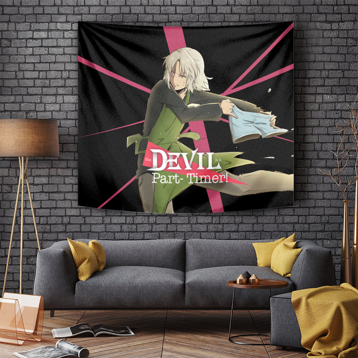 Shiro Ashiya The Devil Part Timer Tapestry Anime Style