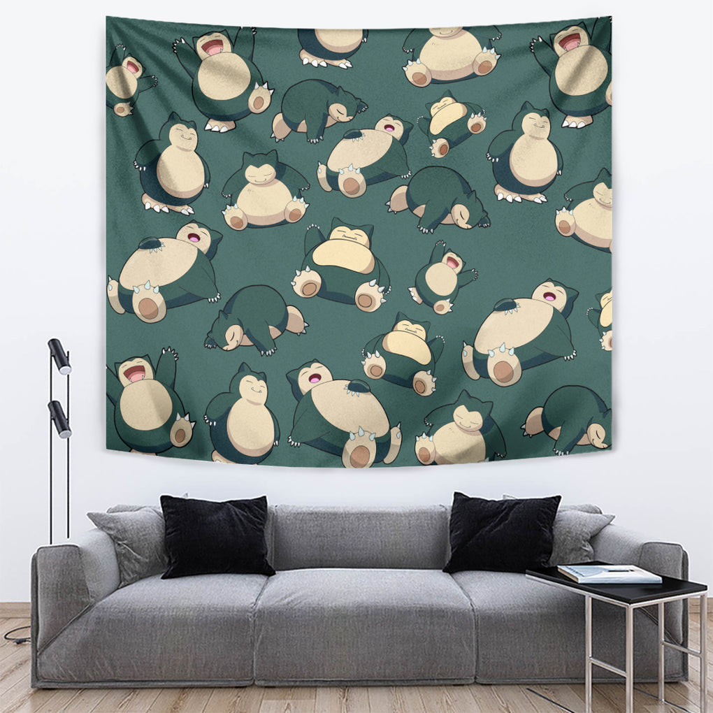 Snorlax Pattern Style Tapestry