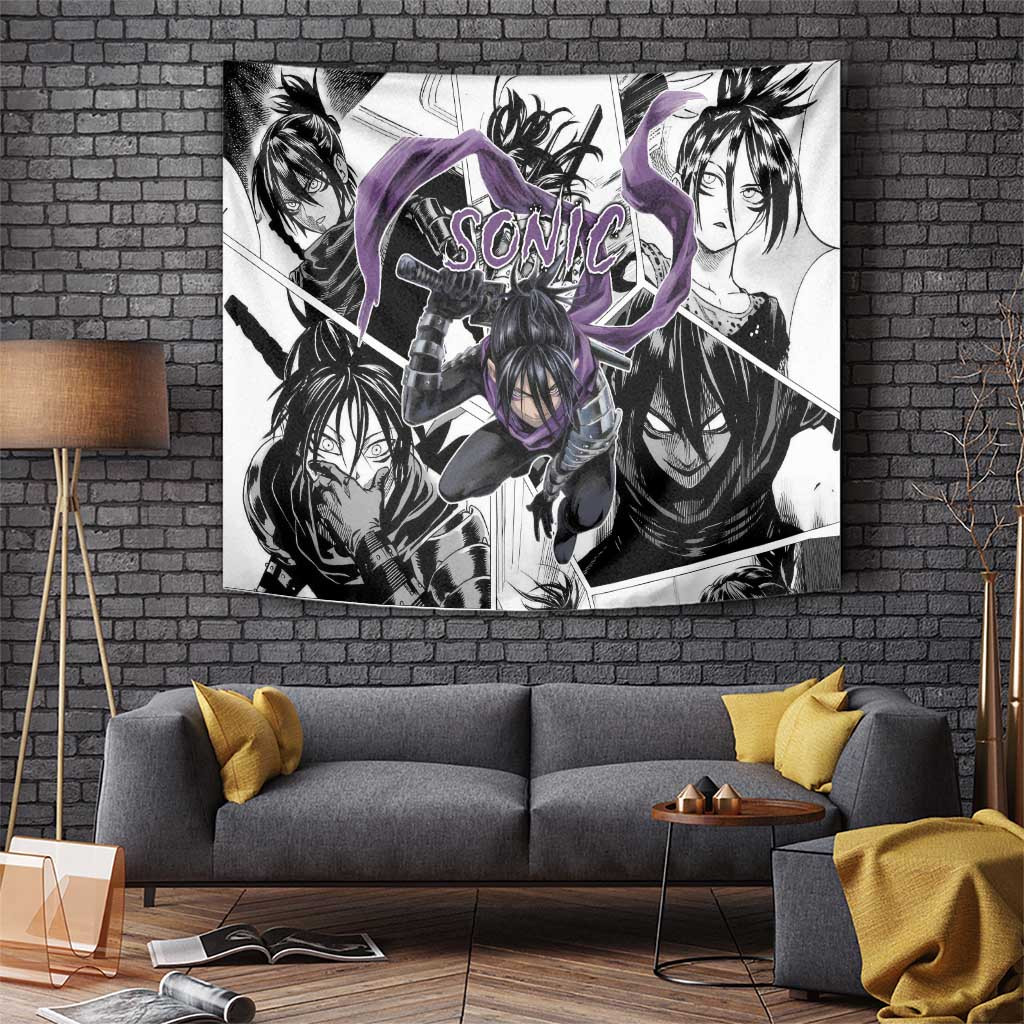 Sonic - One Punch Man Tapestry Anime Mix Manga Style