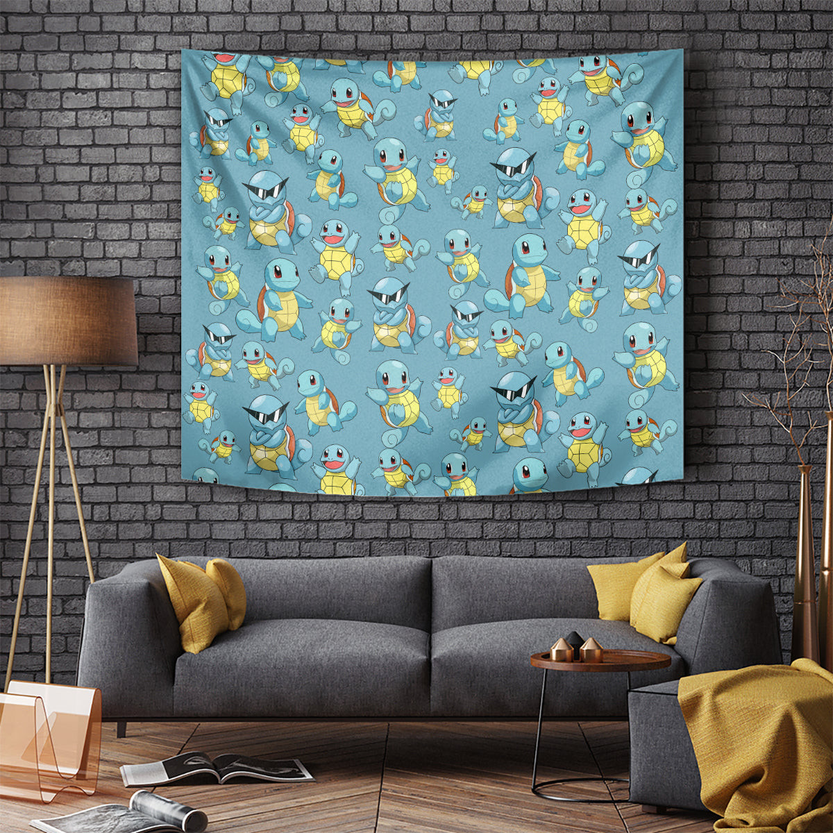 Squirtle Clothes Pattern Style Tapestry
