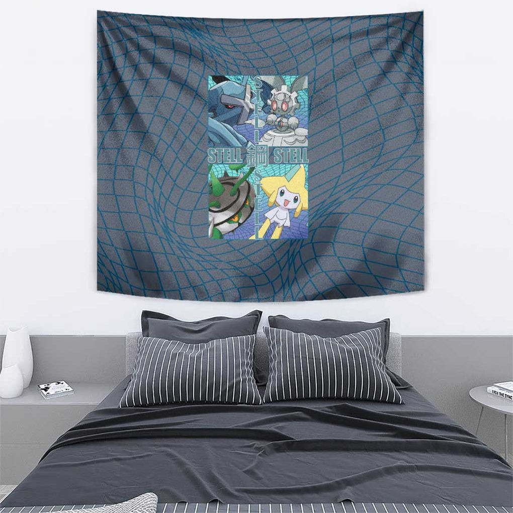 Steel Type Pokemon Tapestry Anime Style