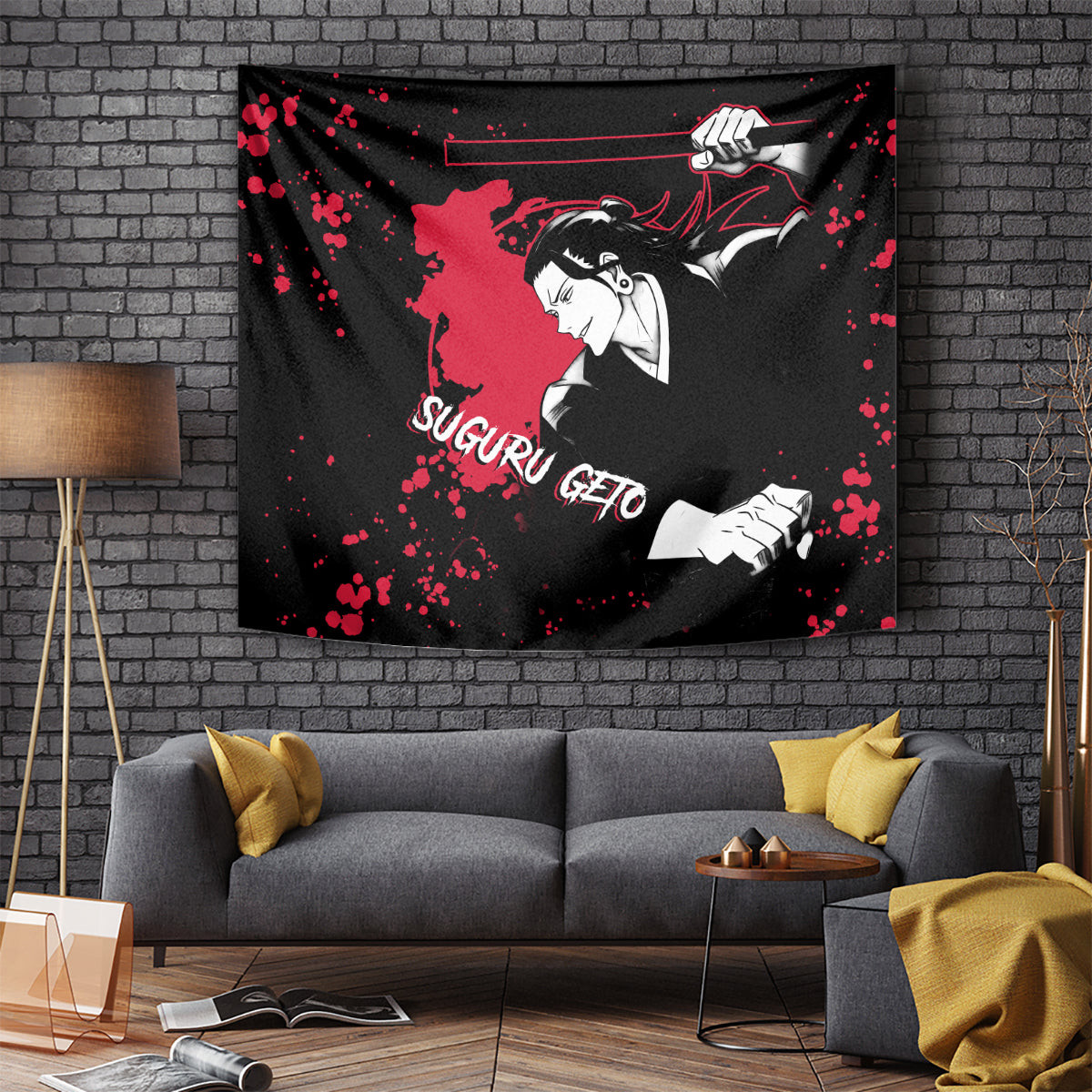 Suguru Geto Jujutsu Kaisen Tapestry Manga Style Art