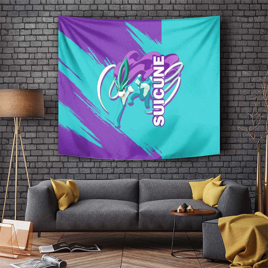 Suicune - Pokemon Tapestry Anime Style