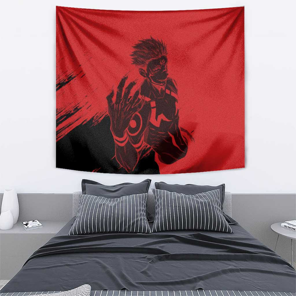 Sukuna Jujutsu Kaisen Tapestry Anime Style