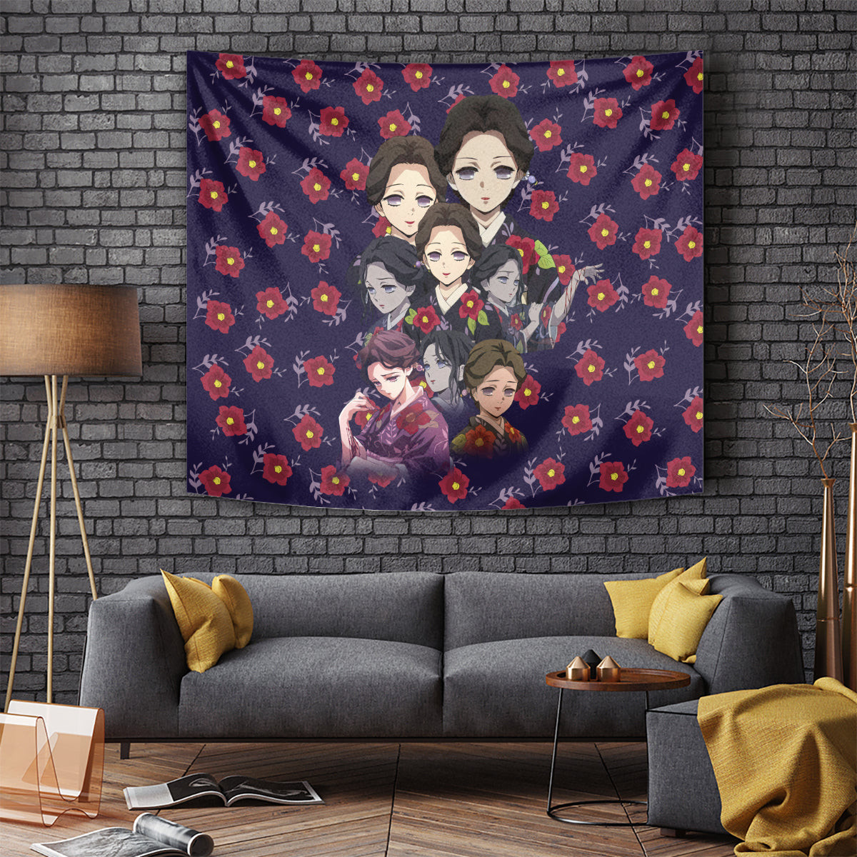 Tamayo Demon Slayer Tapestry Anime Style