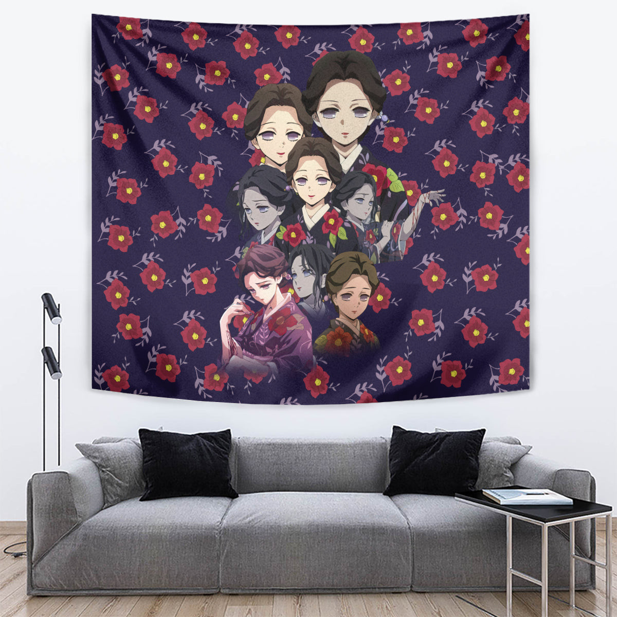 Tamayo Demon Slayer Tapestry Anime Style