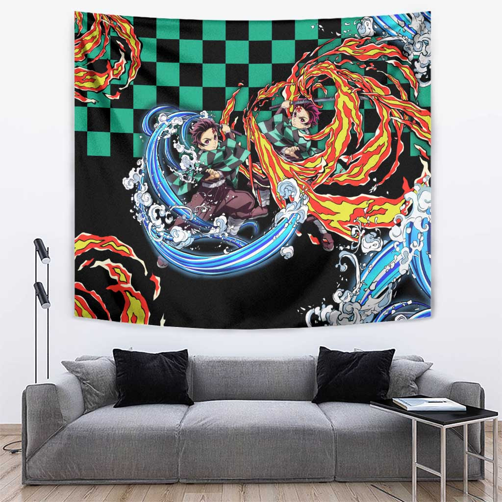 Tanjiro Kamado - Demon Slayer Tapestry Anime Style