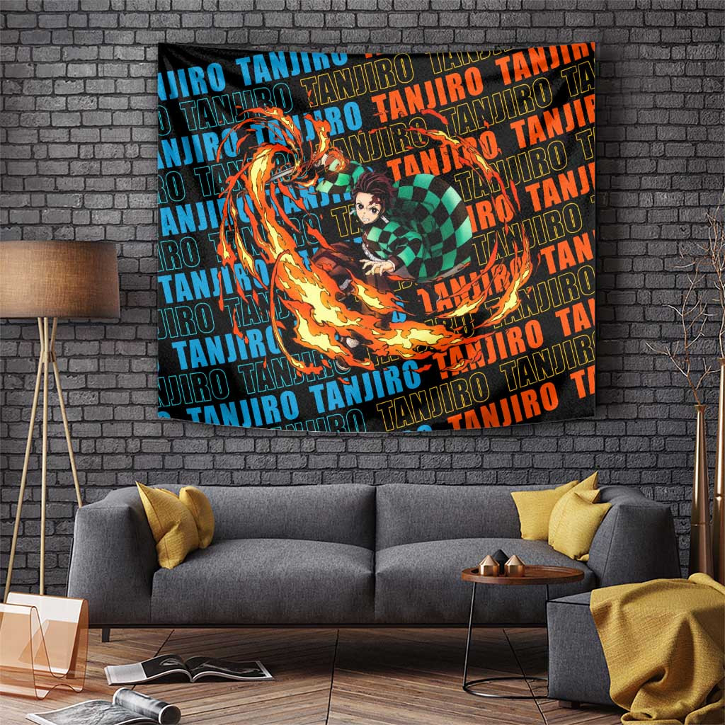 Tanjiro Kamado - Demon Slayer Tapestry Anime Style