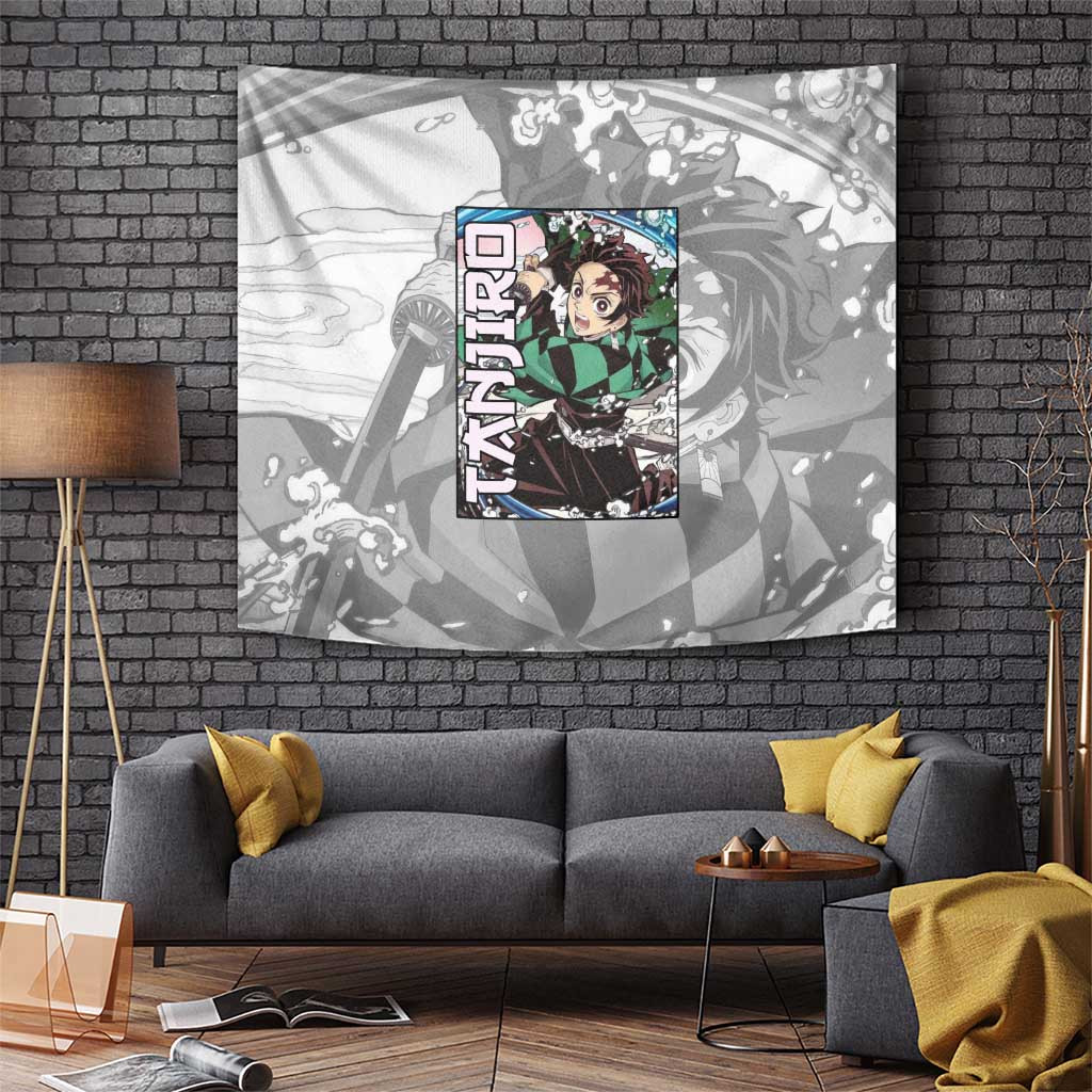 Tanjiro Kamado - Demon Slayer Tapestry Anime Style