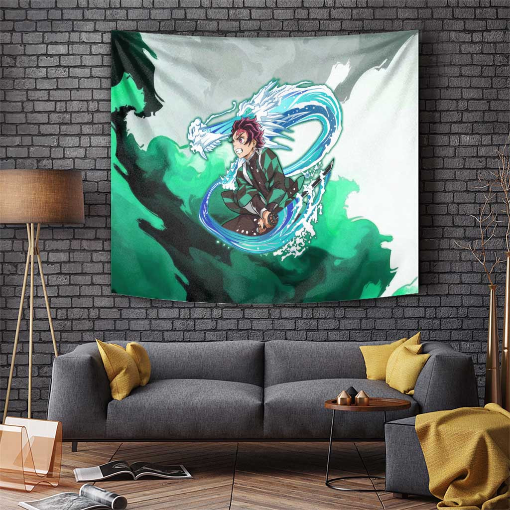 Tanjiro Kamado - Demon Slayer Tapestry Anime Style