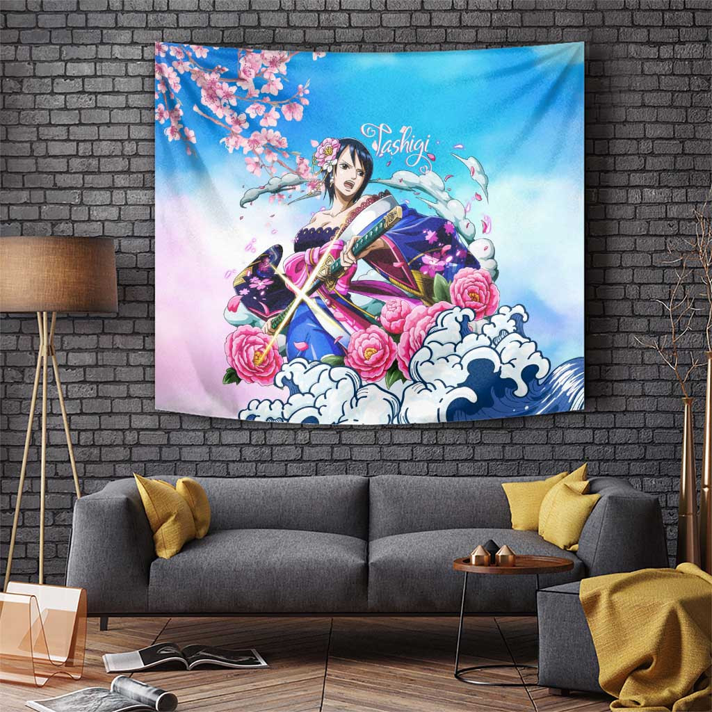 Tashigi - One Piece Tapestry Anime Style