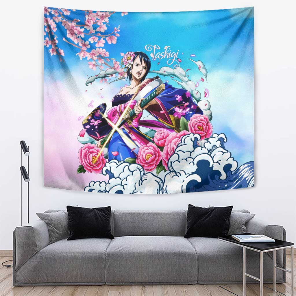 Tashigi - One Piece Tapestry Anime Style