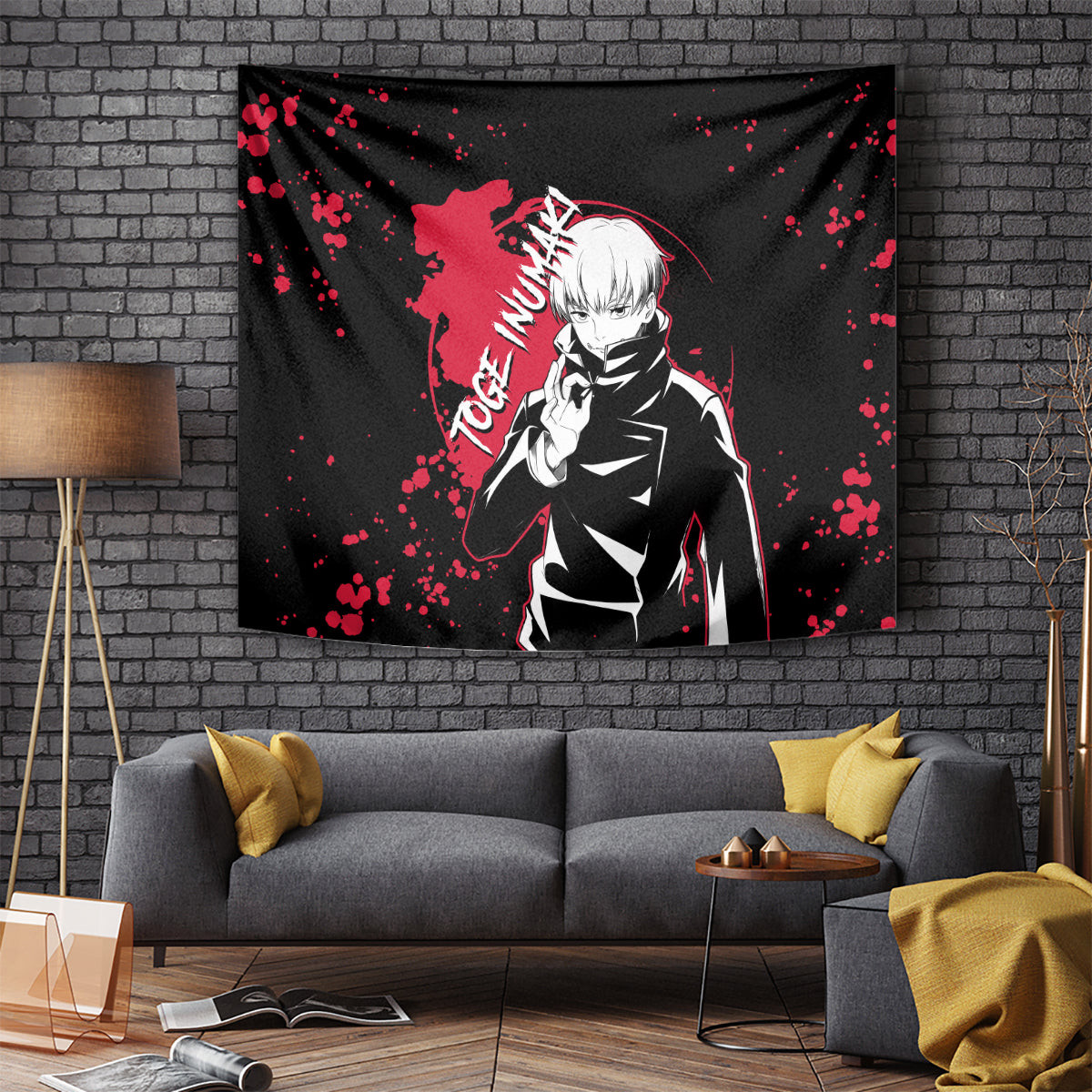 Toge Inumaki Jujutsu Kaisen Tapestry Manga Style Art