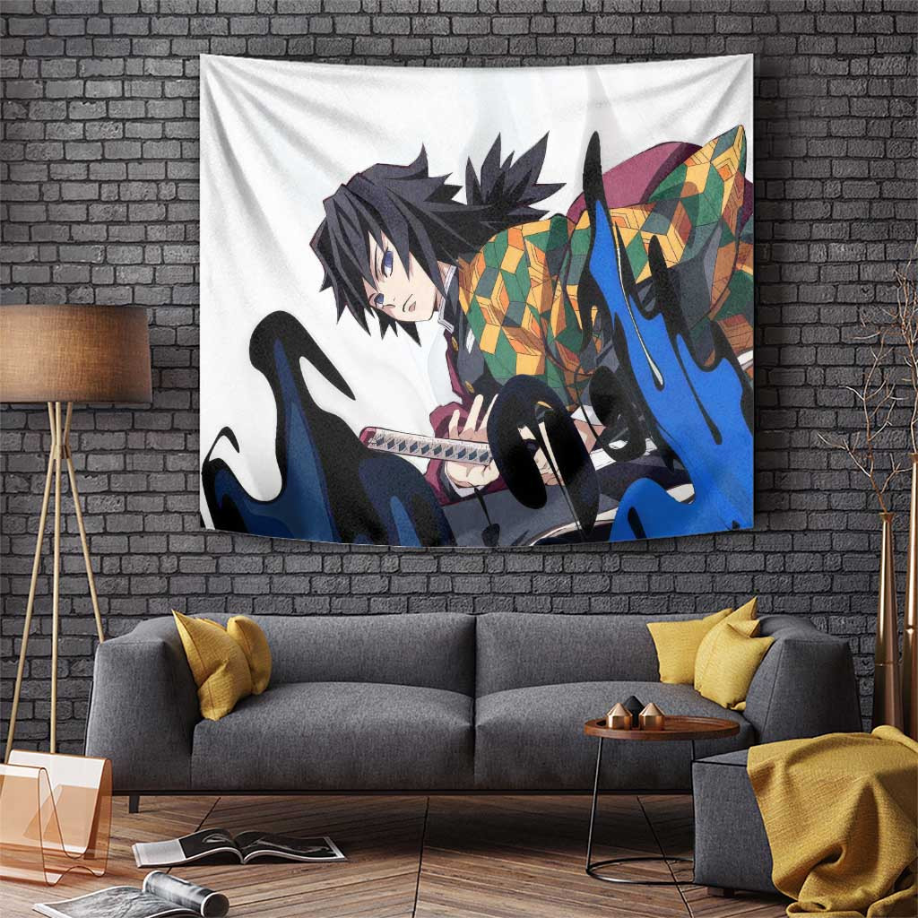 Tomioka Gyu - Demon Slayer Tapestry Anime Style