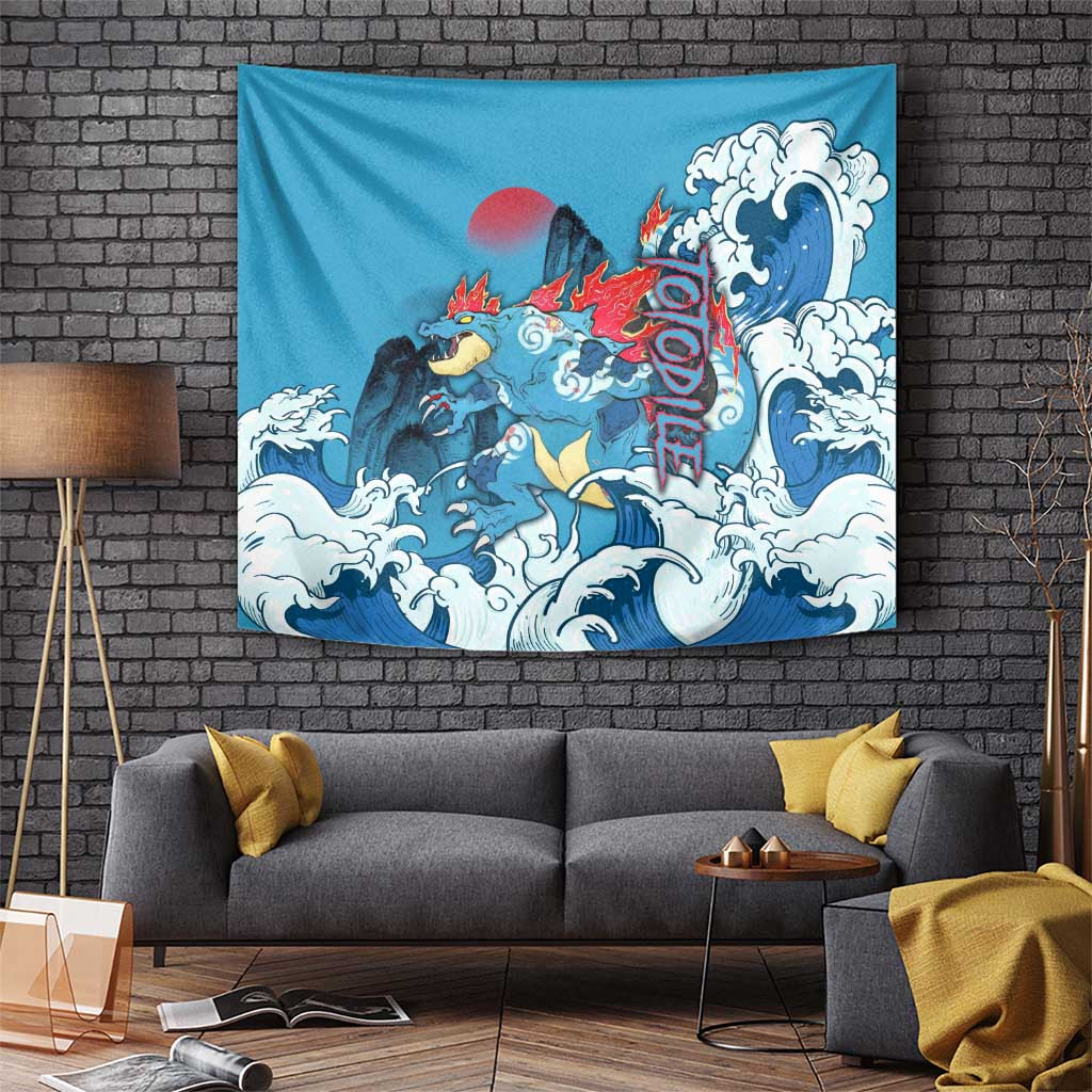 Totodile - Pokemon Tapestry Anime Japan Art Style