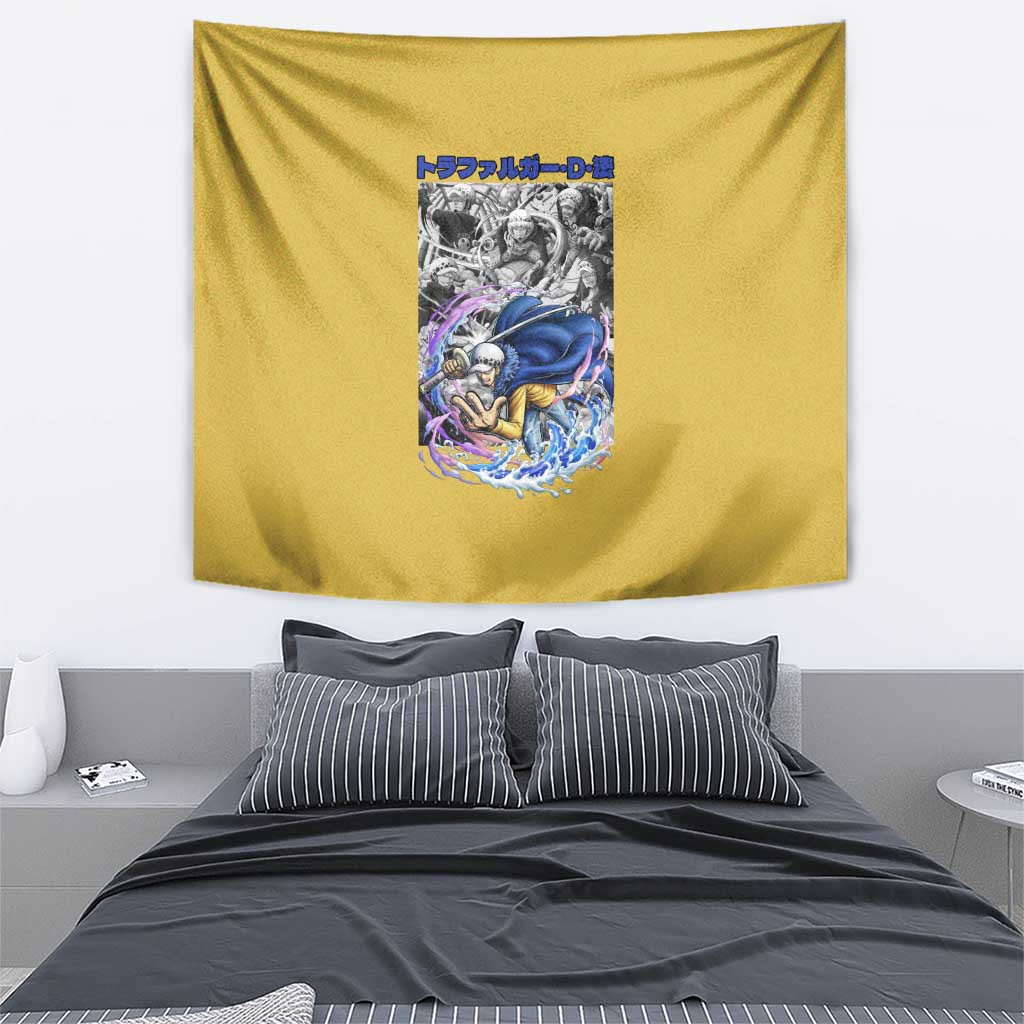Trafalgar D Law One Piece Tapestry Anime Style
