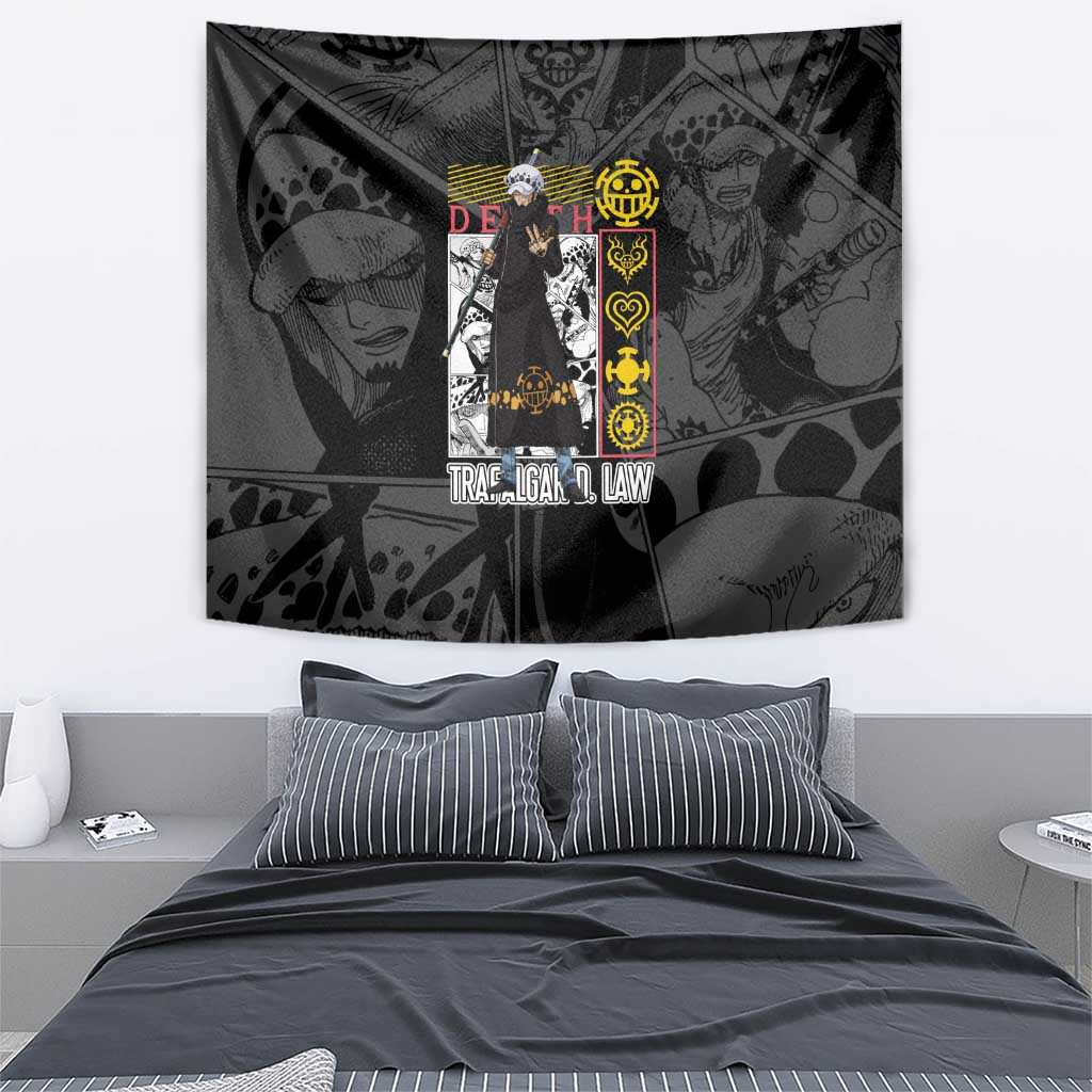 Trafalgar D Law V2 One Piece Tapestry Anime Style