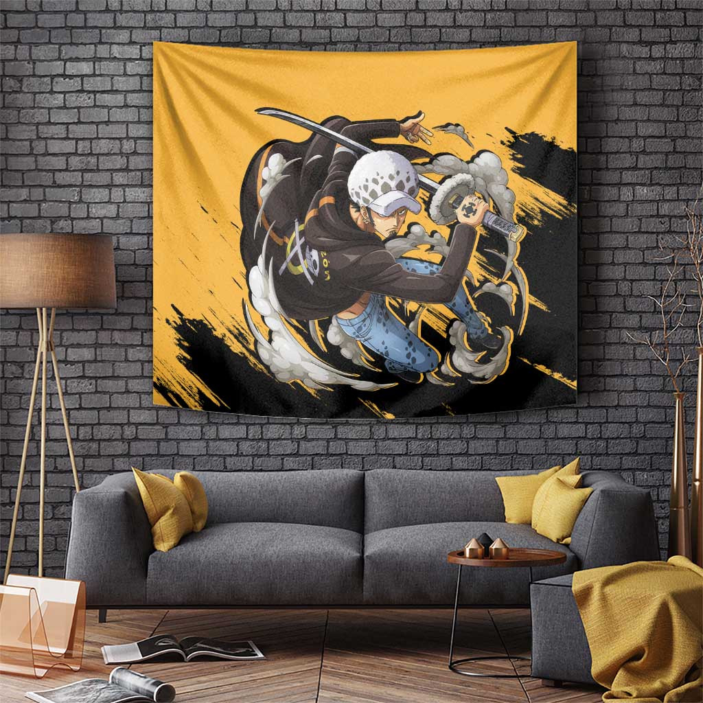 Trafalgar D Water Law - One Piece Tapestry Anime Style