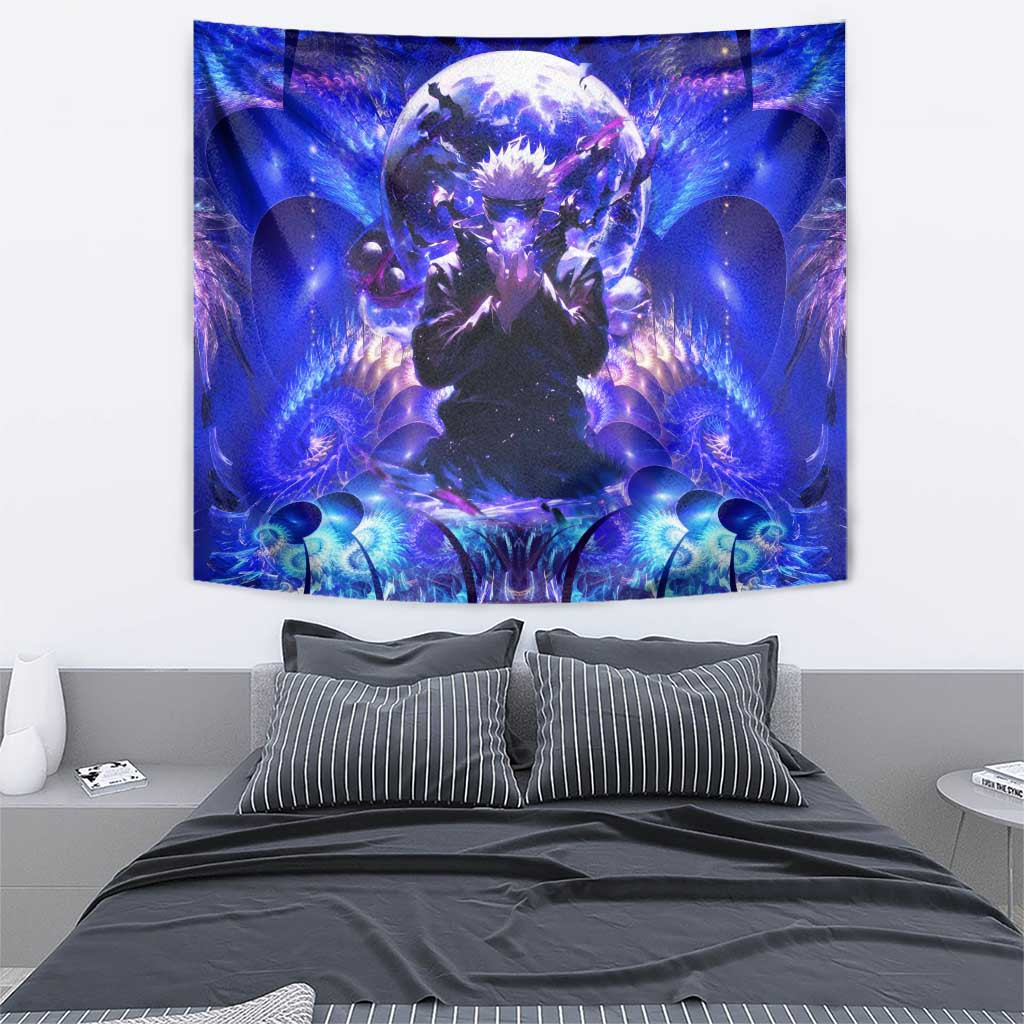 Trippy Gojo Satoru Jujutsu Kaisen Tapestry Anime Style