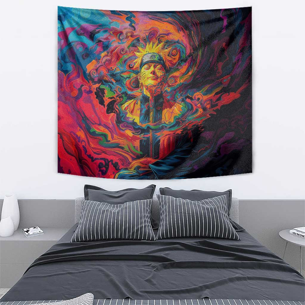 Trippy Naruto Tapestry Anime Mix Trippy Style