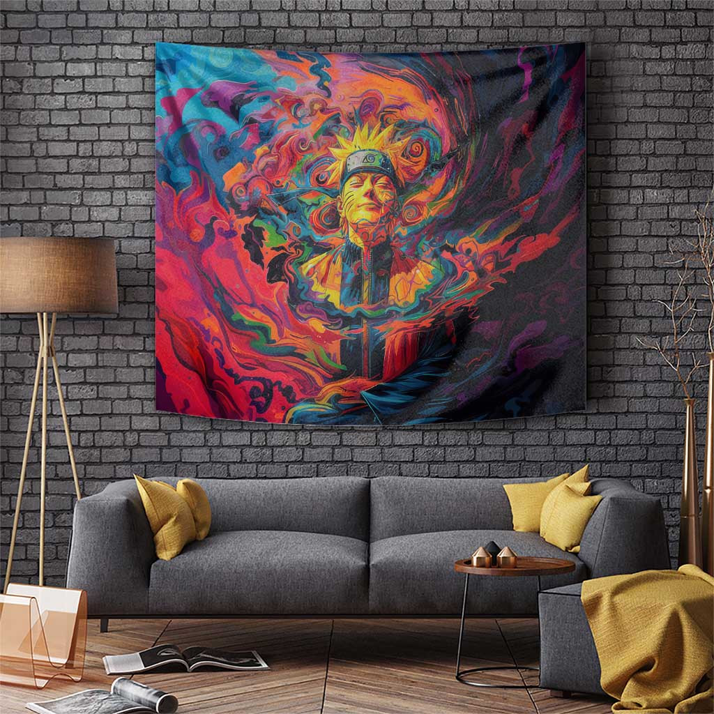 Trippy Naruto Tapestry Anime Mix Trippy Style