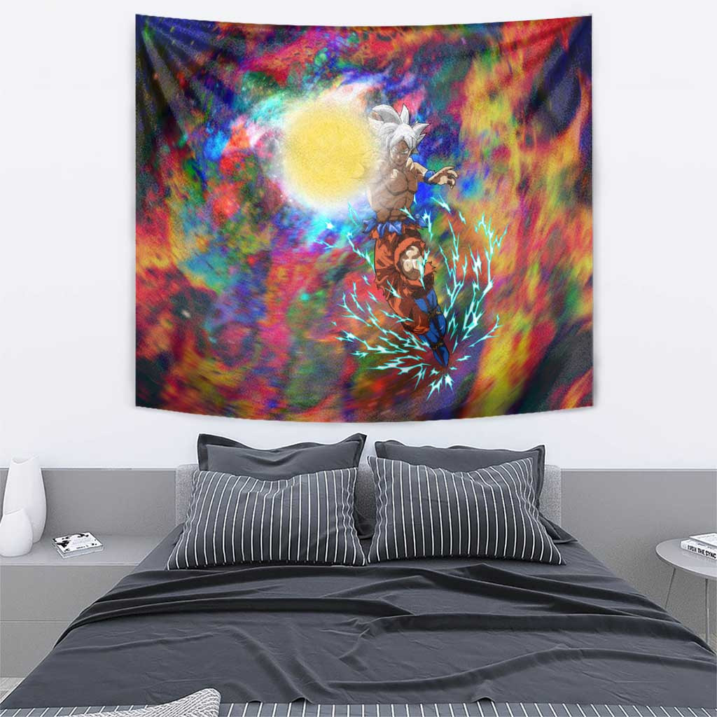 Trippy Ultra Instinct Goku Dragon Ball Z Tapestry Anime Style