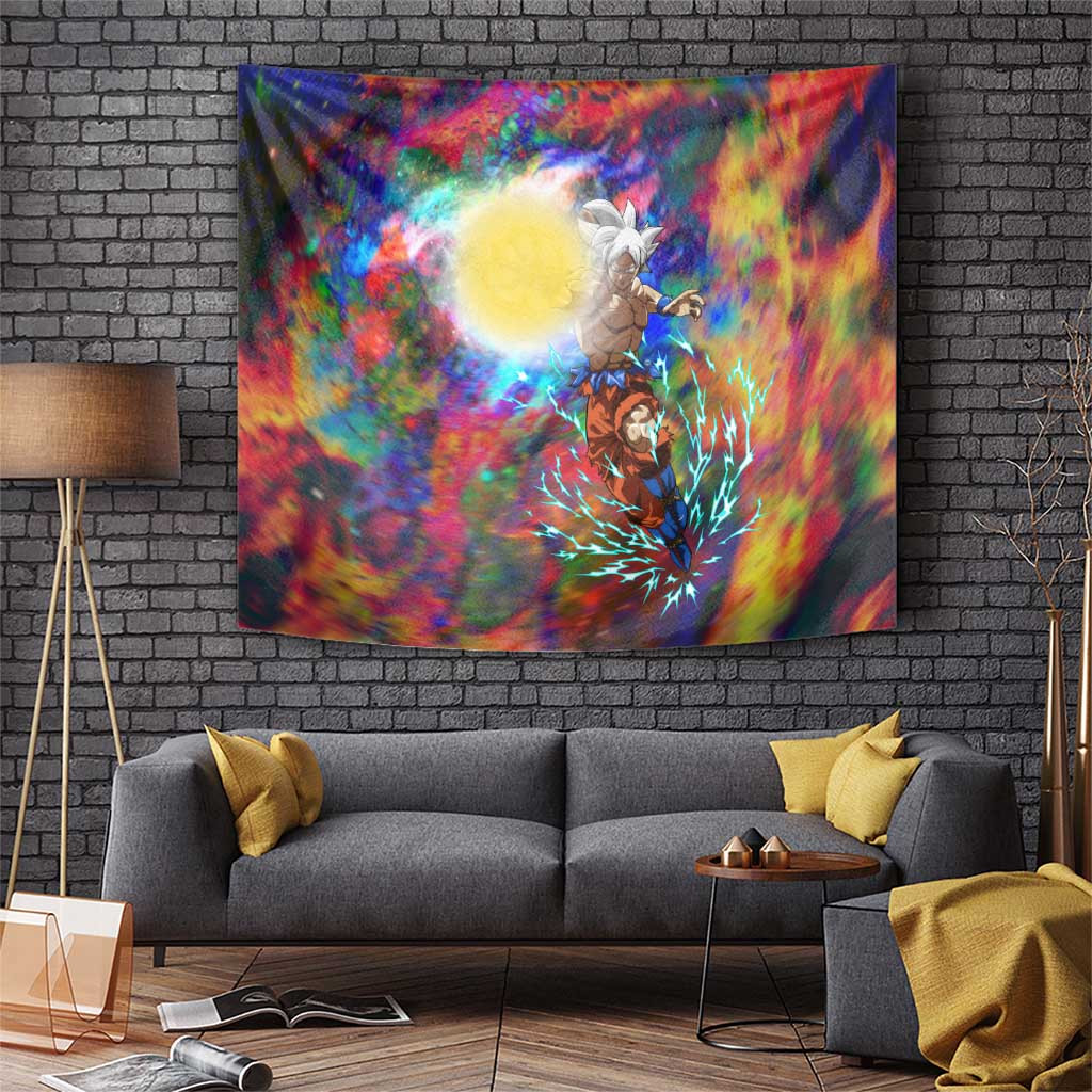 Trippy Ultra Instinct Goku Dragon Ball Z Tapestry Anime Style
