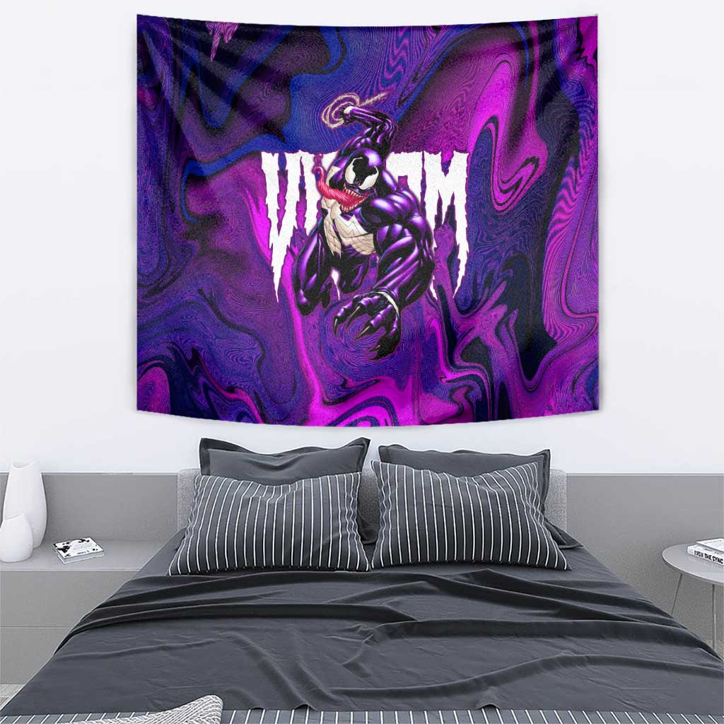 Trippy Venom Tapestry Comic Mix Galaxy Trippy Style