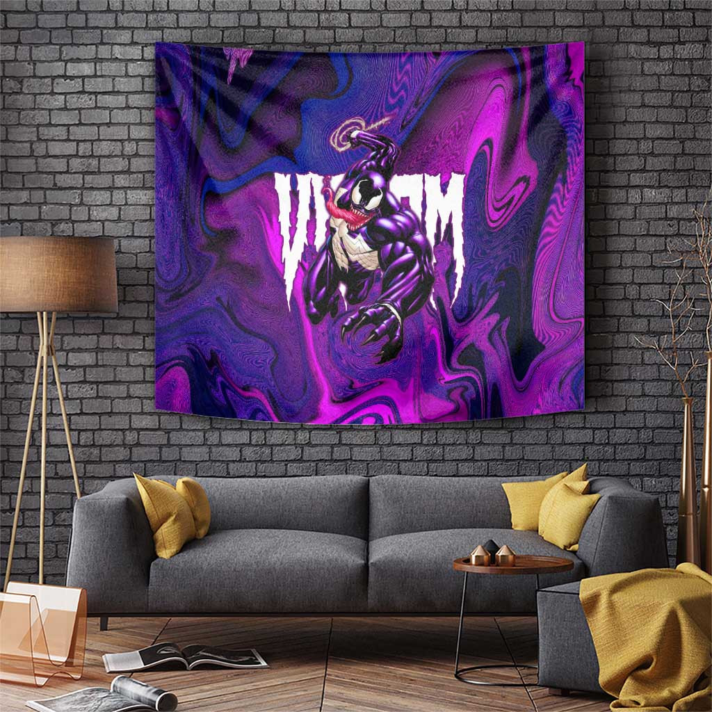 Trippy Venom Tapestry Comic Mix Galaxy Trippy Style