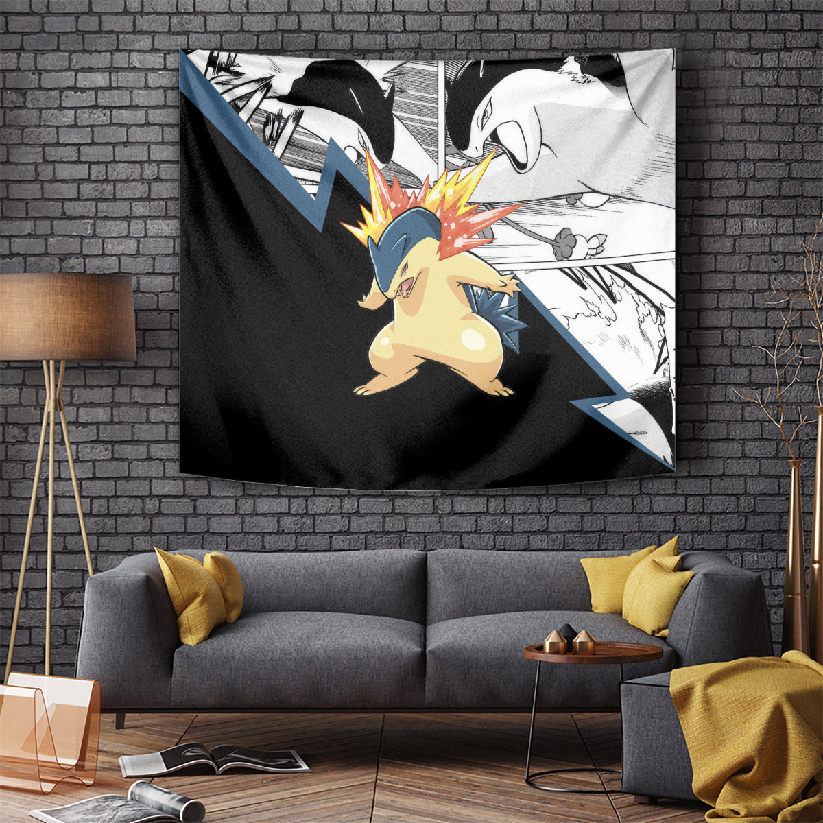 Typhlosion Mix Manga Tapestry